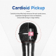 Microphone Dynamique Filaire 6,35 Mm Avec Câble De 3 M Pour Équipements Audio Jack Microphone Étendue 50 Hz À 10 KHz - www.yo...