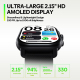 Montre Connectée GPS Écran AMOLED 2.15 Pouces Appels Bluetooth Autonomie 14 Jours Suivi Activité et Sommeil Notifications Sma...