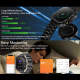 Montre Connectée Étanche IP68 Écran 2.1 Pouces Bluetooth Appels et Notifications Fréquence Cardiaque et Oxygène Noir Acier - ...