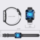 Montre Connectée Écran 2.1 Pouces Appels Bluetooth Analyse ECG Composition Sanguine 50 Modes Sportifs Silicone Noir Gris - ww...