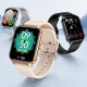 Montre Connectée 1.9 Pouces IPS Écran Carré Bluetooth Appels Surveillance Santé Étanche IP67 - www.yonis-shop.com