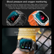 Montre Connectée Sportive 1.96 Pouces Avec Appel Bluetooth Surveillance Santé Cardiaque Sommeil Oxygène Sanguin et Pression A...