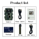 Caméra De Chasse Vision Nocturne Infrarouge 36MP Avec Écran LCD 2 Pouces Étanche IP54 Capture Rapide 0.2s-0.6s Vidéo 1080P FH...