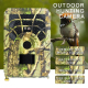 Caméra De Chasse 720P Vision Nocturne Grand Angle 120 Degrés 12 Mégapixels Vidéo 480P Détection Rapide 0.8s LEDs Infrarouges ...