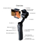 Stabilisateur Smartphone Trois Axes Pour Vidéos Stables Avec Suivi Visage et Zoom Glissant - www.yonis-shop.com