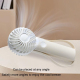 Ventilateur Portable Rechargeable Silencieux À Main 3 Vitesses Batterie 1200 mAh Autonomie 4 h Avec Dragonne Silicone - www.y...