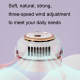 Mini Ventilateur De Cou Sans Pales USB Rechargeable À 3 Vitesses Avec Cordon Silicone Réglable Pour Enfants Et Adultes - www....