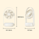 Ventilateur Portable Rechargeable USB Avec Lampe LED Et Télécommande Infrarouge Réglage Continu De La Vitesse Du Vent - www.y...