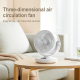 Ventilateur De Bureau Rechargeable Avec Affichage LED Autonomie 14H Commande Tactile Oscillation 120° Et 3 Vitesses - www.yon...