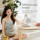 Ventilateur De Bureau Rechargeable Avec Affichage LED Autonomie 14H Commande Tactile Oscillation 120° Et 3 Vitesses - www.yon...