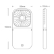 Ventilateur Portable Pliable À Main Bureau Et Cou Silencieux Batterie 3000mAh 3 Vitesses Orientation À 180° - www.yonis-shop.com