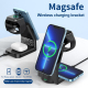 Chargeur Sans Fil MagSafe Multi-Usage Avec Effets Lumineux Pour iPhone Apple Watch Et Airpods - www.yonis-shop.com