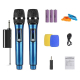 Microphone Sans Fil UHF Rechargeable 2 Micros Portée 50 Mètres Réduction Du Bruit Et Sélection Automatique - www.yonis-shop.com