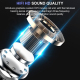 Ecouteurs Bluetooth 5.0 Mini Invisibles Intra-Auriculaires Sans Fil Or Avec Boîtier de Charge Rapide et Réduction de Bruit - ...