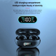 Ecouteurs Bluetooth 5.3 Sans Fil Réduction de Bruit HiFi Étanche avec Affichage LED et Grande Autonomie - www.yonis-shop.com