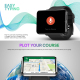 Bracelet Connecté IPS 2.86 Pouces Écran Tactile Support Carte 4G Surveillance Fréquence Cardiaque Modes Sportifs Compteur De ...