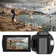 Caméscope Numérique 5K 30FPS Avec Zoom Optique 3X Écran HD 3 Pouces Pour Sports Extérieurs Noir - www.yonis-shop.com