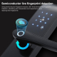 Serrure Connectée Multifonctionnelle Empreinte Digitale Pour Hôtel Appartement Sécurité Intelligente Avec Navigation Bluetoot...