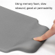 Tapis De Souris Ergonomique En Mousse À Mémoire De Forme Rose Confortable Et Antidérapant - www.yonis-shop.com
