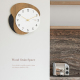 Horloge Murale Décorative Silencieuse Pour Salon En MDF Vert Design Asymétrique Chiffres Gravés Au Laser 38 Cm - www.yonis-sh...