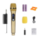 Microphone Sans Fil UHF Rechargeable Avec Récepteur 50 Mètres Réduction De Bruit Et 2 Canaux - www.yonis-shop.com