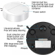 Robot Aspirateur Intelligent 3 En 1 Avec Brossettes Quadrangulaires Et Forte Puissance D'Aspiration Pour Tous Types De Sols -...