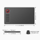 Tablette Graphique 10x6 Pouces Interface Type-C Haute Résolution 5080 LPI avec Stylet Sans Batterie Compatible Windows Mac An...