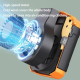 Ventilateur Portable Rechargeable À Pince Pour Travail Extérieur 5 Vitesses Lampe Torche Autonomie 3 À 5 Heures - www.yonis-s...