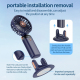 Mini Ventilateur Portable Rechargeable 4 En 1 Rotation 360° Silencieux Autonomie 12 Heures Affichage LED - www.yonis-shop.com