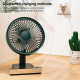 Ventilateur De Bureau Électrique À Oscillation Automatique Avec Écran LED 4 Vitesses Batterie 5000 mAh USB C - www.yonis-shop...