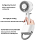 Ventilateur Portable À Main Convertible En Ventilateur De Bureau Avec Refroidissement Semi Conducteur 3 Vitesses Batterie 150...
