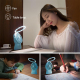 Ventilateur De Bureau Portable Rechargeable USB Silencieux Avec Lampe D’Ambiance À 3 Éclairages Réglables - www.yonis-shop.com