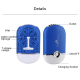 Mini Climatiseur Portable USB Rechargeable Avec Ventilateur Double Mode Refroidissement 2 À 4 Degrés Format Compact 12x7x3 cm...