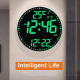 Horloge Murale LED Connectée Avec Lumière RGB Et Contrôle App Wifi Pour Une Ambiance Personnalisée - www.yonis-shop.com