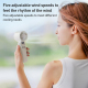 Ventilateur Portable À Main Pliable À 135 Degrés Refroidissement Rapide Flux D’Air Multiangle Batterie 3600 mAh - www.yonis-s...