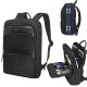 Sac À Dos Ordinateur Imperméable Léger 15.6 Pouces Avec Fermeture Éclair Flottante Et Compartiment Extensible Pour Voyage Et ...