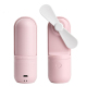Mini Ventilateur Portable Pliable USB Rose Pour Bureau Batterie Lithium 1200mAh 110g 11,5cm - www.yonis-shop.com