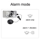 Réveil Multifonctionnel LED Miroir Avec Affichage Haute Définition et Vibration USB Pour Chambre et Bureau - www.yonis-shop.com