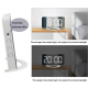 Réveil Multifonctionnel LED Miroir Avec Affichage Haute Définition et Vibration USB Pour Chambre et Bureau - www.yonis-shop.com