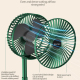 Ventilateur Sur Pied Pliable Rechargeable Portable À 3 Vitesses Avec Commande Tactile Et Oscillation À 180° - www.yonis-shop.com