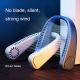Ventilateur De Cou Portable USB Pour Extérieur Avec Silicone Médical Confortable Angle Réglable Et Batterie 1200 mAh - www.yo...