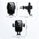 Chargeur Sans Fil Voiture Intelligent Avec Pince Automatique Chargement Rapide Et Rotation 360 Degrés Pour Une Conduite Sécur...