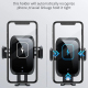 Chargeur Sans Fil Voiture Intelligent Avec Pince Automatique Chargement Rapide Et Rotation 360 Degrés Pour Une Conduite Sécur...