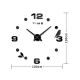 Horloge Murale 3D Moderne Sans Cadre Surface Miroir Grande Taille Décoration Maison Bureau Chambre 100x100cm - www.yonis-shop...