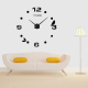 Horloge Murale 3D Moderne Sans Cadre Surface Miroir Grande Taille Décoration Maison Bureau Chambre 100x100cm - www.yonis-shop...