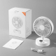 Ventilateur De Table Portable Silencieux USB Type-C Avec Batterie 4000 mAh Oscillation 135° Et Vitesse Réglable - www.yonis-s...