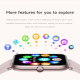 Montre Connectée Écran Couleur 1.75 Pouces Bracelet Acier Inoxydable Appels Bluetooth Étanche IP68 Autonomie 15 Jours Fonctio...