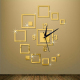 Horloge Murale Miroir 3D Acrylique Moderne Décoration Salon Chambre Carré 55x45 Cm - www.yonis-shop.com