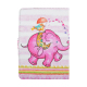 Housse universelle tablette tactile 7 pouces motif éléphant rose - www.yonis-shop.com