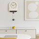 Horloge Murale À Pendule Beige Pour Salon Silencieuse Avec Balancier Acrylique Bicolore Et Cadran 3D Gravé Au Laser - www.yon...